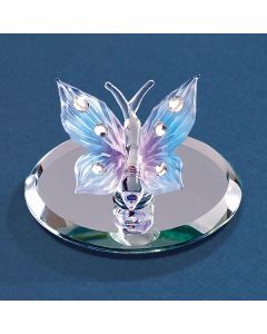 Blue Butterfly with Crystals