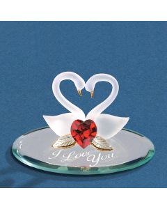 "I Love You" Swan Pair