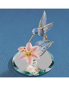 Hummingbird with Pink Flower