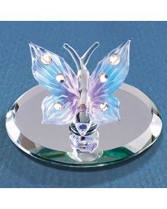 Blue Butterfly with Crystals
