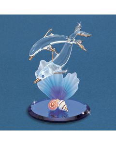 Dolphin and Baby with Blue Coral