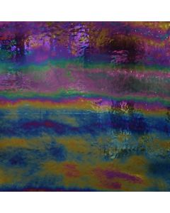 Wissmach Black Solid Opal Iridized Glass
