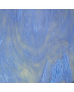 Wissmach Grey-Blue and White Opal Wispy Glass