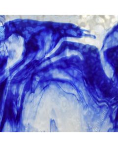 Youghiogheny Cobalt Blue, White Mottled Glass