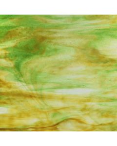 Youghiogheny Ice White, Silver Yellow, Green Stipple Glass