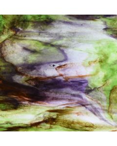 Youghiogheny Ice White, Green, Purple, Peach Stipple Glass