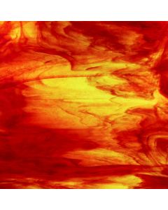 Youghiogheny Lemon Yellow and Red Stipple Glass