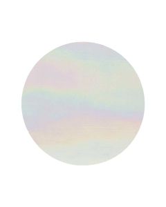 White 8" Circle Luminescent Fusible 96 Glass