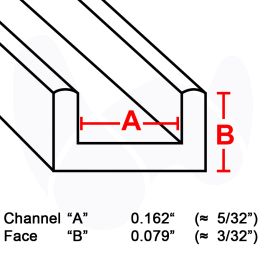 Suncatcher U Lead Came 1/16, 3' strip (RU-100)