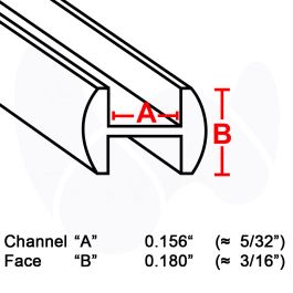 3/16 Round H Lead Came with 5/32 by Sun and Moon Stained Glass