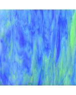 Wissmach Dark Blue, Green & White Glass