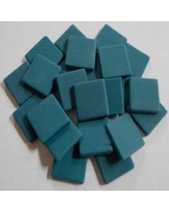 23mm Sq Artisan Matte Glass Tile- DARK AQUA