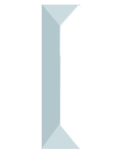 Clear Pencil Bevel, 3/4" x 3"