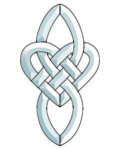 Celtic Knot Bevel Cluster, 10-7/8" x 6"