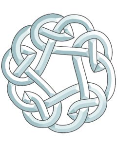 Celtic Knot Bevel Cluster, 11-3/8" x 10-7/8"