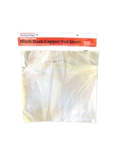 Black Back Copper Foil, 1.25 mil, 12" x 12" Sheet