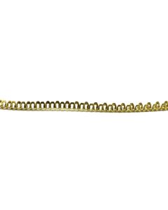 Flexible Brass Zipper Channel, 4' length