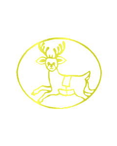 Reindeer Christmas Filigree, 2-1/2" x 3" oval