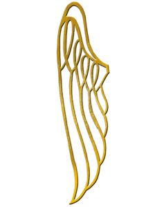 Large Angel Wing Filigree, 6-7/8" x 1-3/4"