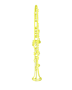 Clarinet Jumbo Musical Instrument Filigree
