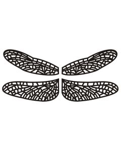 Small Dragonfly Wing Filigree, set/4