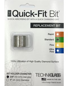 Quick-Fit Bit 3/4" Standard Grinding Replacement Bit 100/120 Diamond Grit