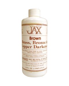 Jax Brass, Bronze & Copper Darkener (Brown) Patina, 16 oz.