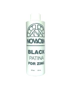 Novacan Black Patina for Zinc, 8 oz.
