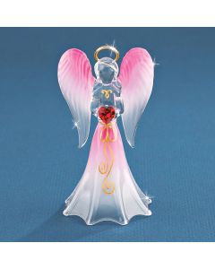 Angel with Star Glass Sculpture