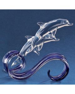 Blue Wave Double Dolphins