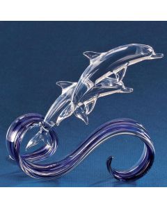 Blue Wave Double Dolphins