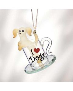 Pup in a Cup Ornament