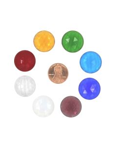 Round Faceted Jewel, 20mm