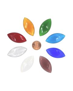 Navette Faceted Jewel, 42mm x 20mm