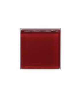 Colorfusion Crystal Glass Tile - 1" x 1" RED - 1501 - 1SF
