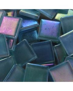 Iridescent Finish Crystal Tile- 3/4" X3/4" ROBINS EGG - 1904