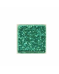 Iridescent Finish Crystal Tile- 3/4" X3/4" AQUA GLITTER - GL303