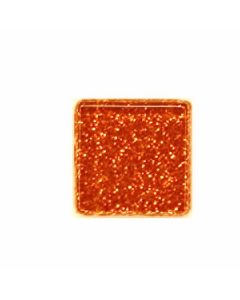 Iridescent Finish Crystal Tile- 3/4" X3/4" COPPER GLITTER - GL503