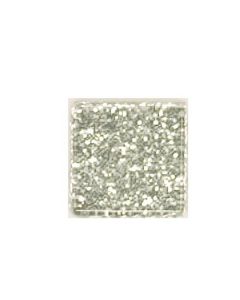 Glitter Crystal Glass Tile - 1" x 1" SILVER GLITTER - 1SF