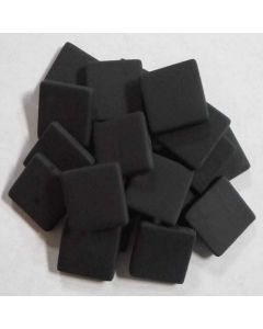 Sq Flat Matte Glass Tile - MATTE BLACK