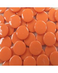 ECO FRIENDLY RECYCLED GLASS TILE 18mm Round - APRICOT