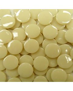 ECO FRIENDLY RECYCLED GLASS TILE 18mm Round - BLONDE