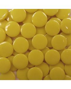 ECO FRIENDLY RECYCLED GLASS TILE 18mm Round - LEMON CURD