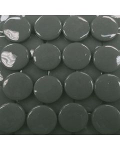 ECO FRIENDLY RECYCLED GLASS TILE 18mm Round - THUNDER