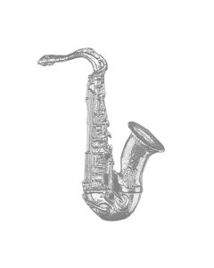 Saxophone Hand Cast Sculpture