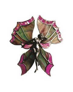Fan Lamp Butterfly Lady Hand Cast Sculpture