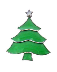 Green Christmas Tree Favorite Christmas Bevel Cluster