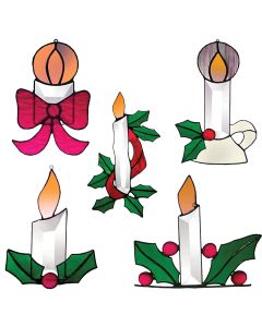 Five Candles Favorite Christmas Bevel Cluster