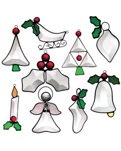 Mini Ornament Collection Favorite Christmas Bevel Cluster