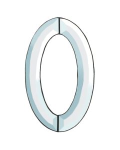 Oval Frame Bevel Cluster, 10-1/2" x 6"